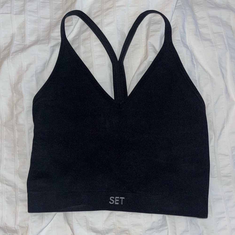 SET ACTIVE ribbed workout top. Never worn.